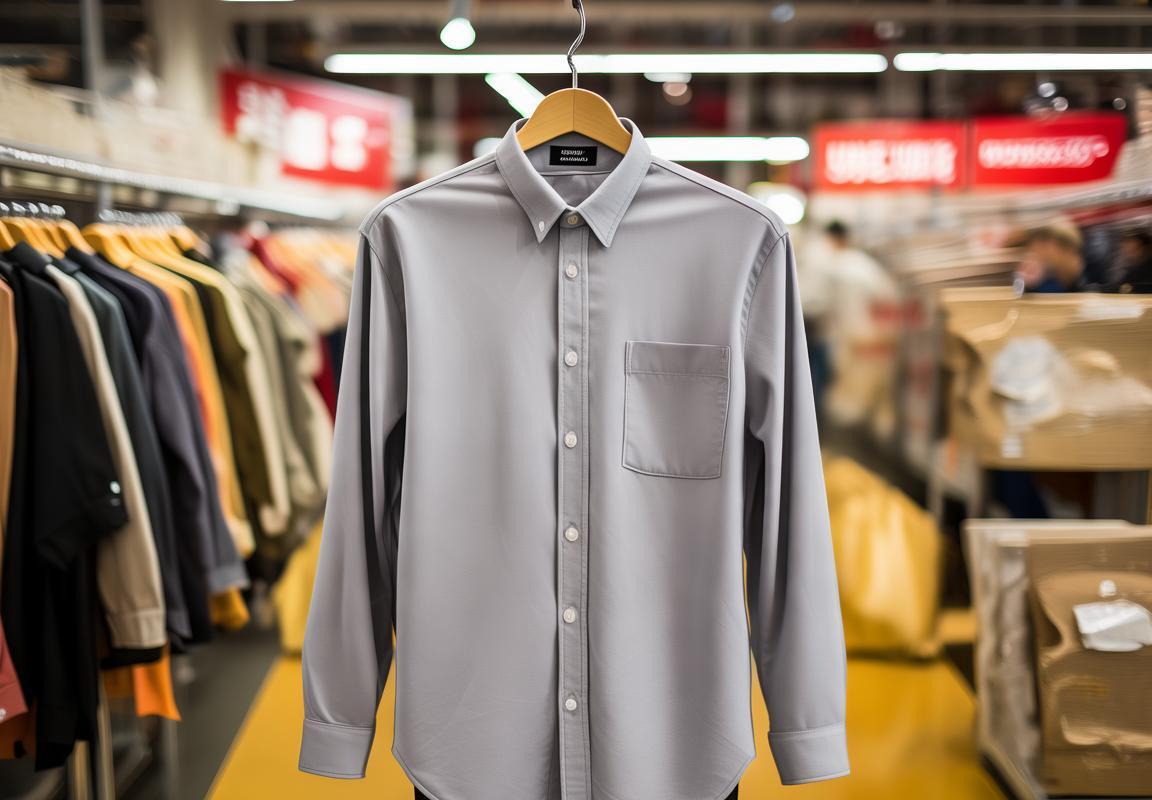 Oferta Especial: Camisa UNIQLO Oxford Gris en Guadalajara, México